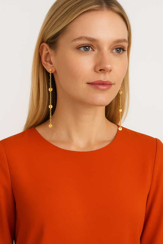 Boucles d'oreilles Camille Forçat Ronde Or Jaune