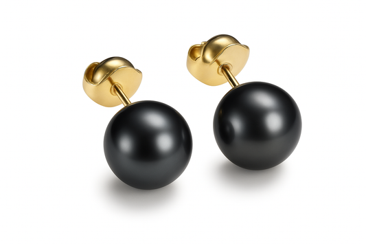 Boucles D'oreilles Perles de Tahiti Or Jaune