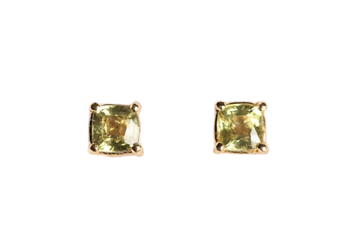Sunshine Stud Earrings in Yellow Gold and Yellow Sapphires