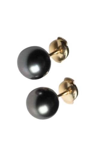 Boucles D'oreilles Perles de Tahiti Or Jaune