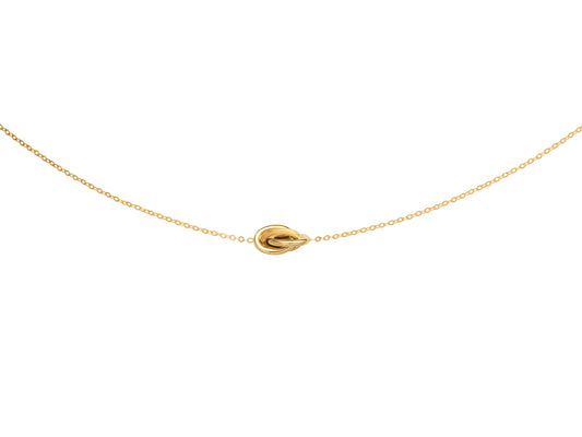 Collier Noeud Or Jaune