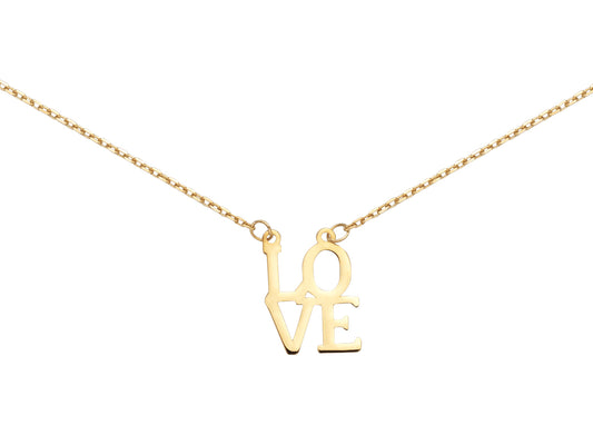 Collier Love Or Jaune
