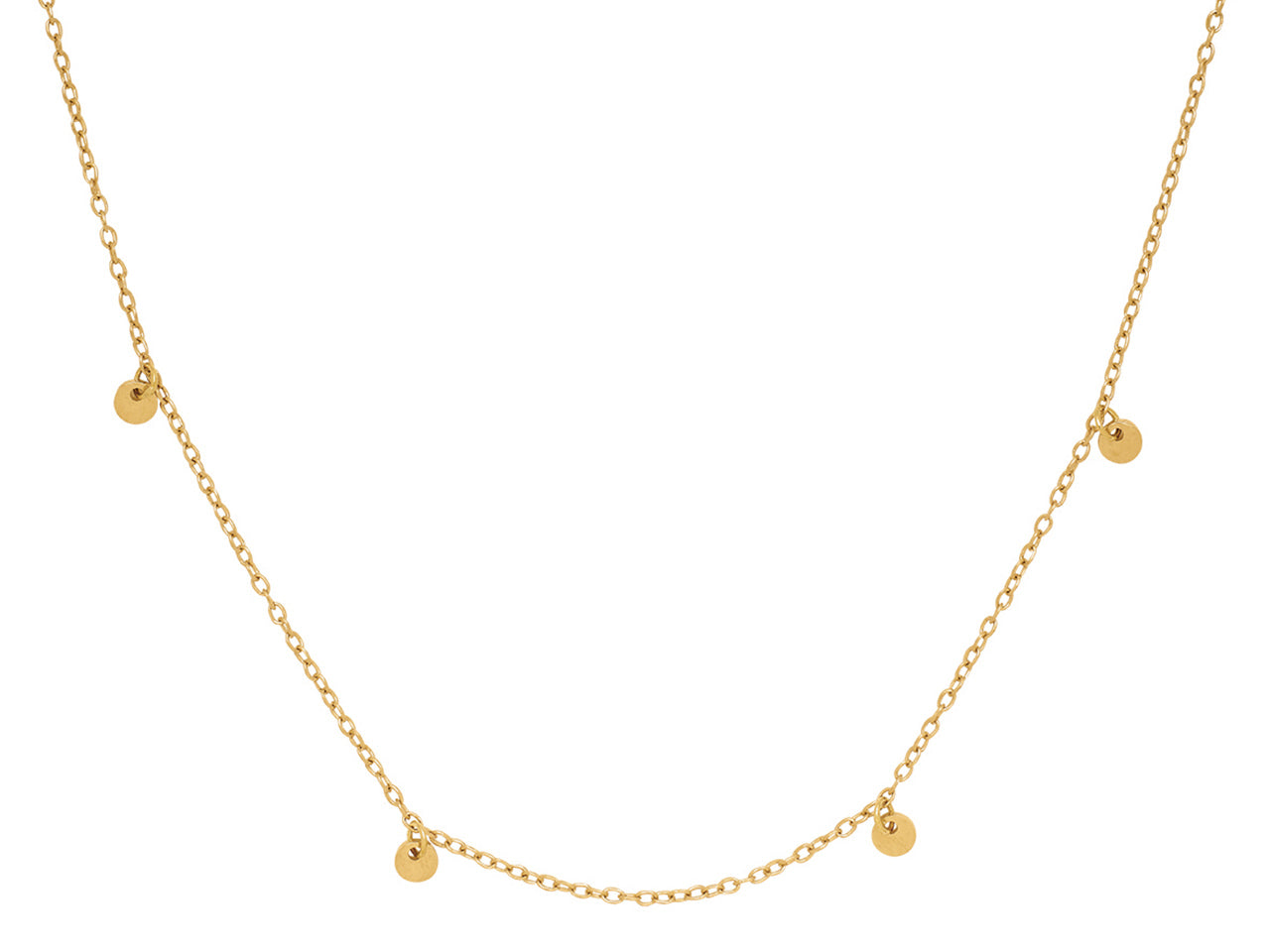 Collier Céleste Chaine Forçat Ronde Six Pastilles