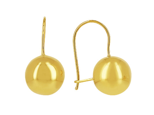 Boucles D'oreilles Crochet Fil Or Jaune